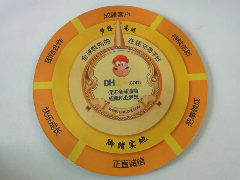 Customized Logo Printed Rubber Coasters Cup Pad