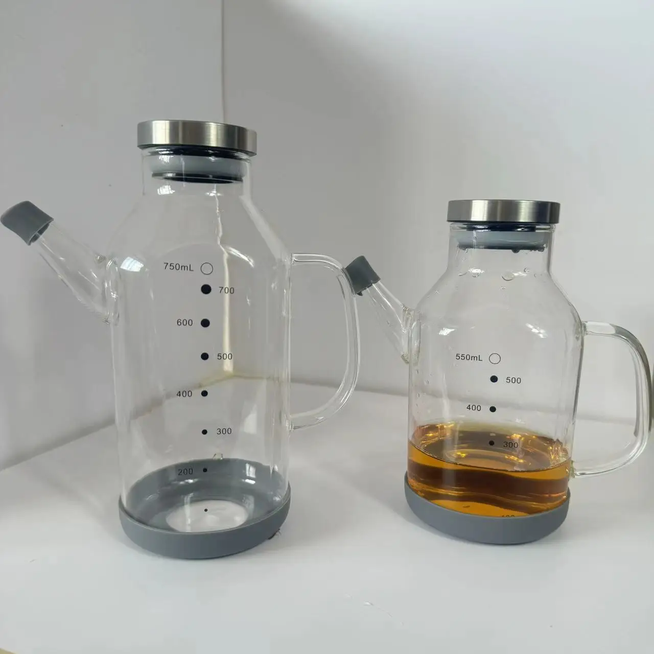 Oil Pot Large Capacity Soy Sauce Vinegar Seasoning Bottle Leak-proof Without Hanging with Graduated
