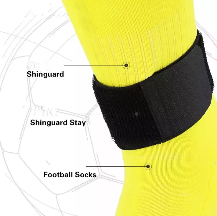 Customize LOGO Compression Strong Elastic Shin Guard Stay Shin Pad Football Shin Guard Straps