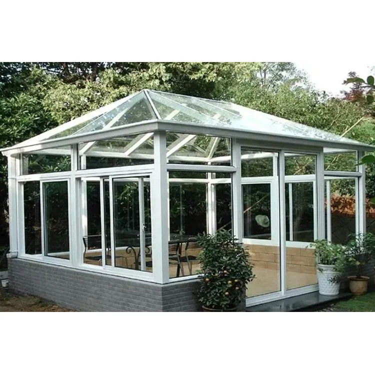 Villa Outdoor Veranda All Season Sunroom Addition Extended Glass Aluminum Garden Conservatory