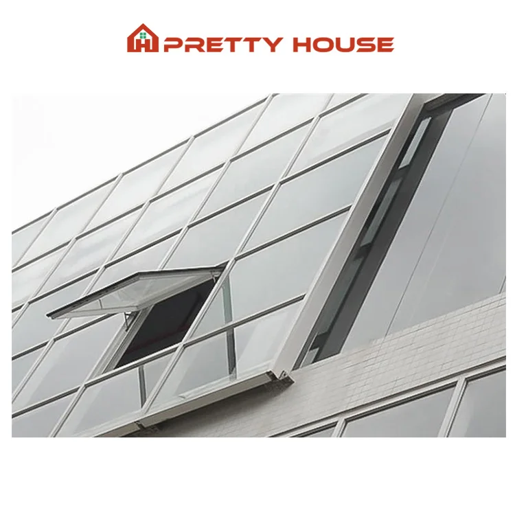 Thermal Break Building Curtain Window Wall Insulated Aluminium Glass Facade Wall Panel Exterior