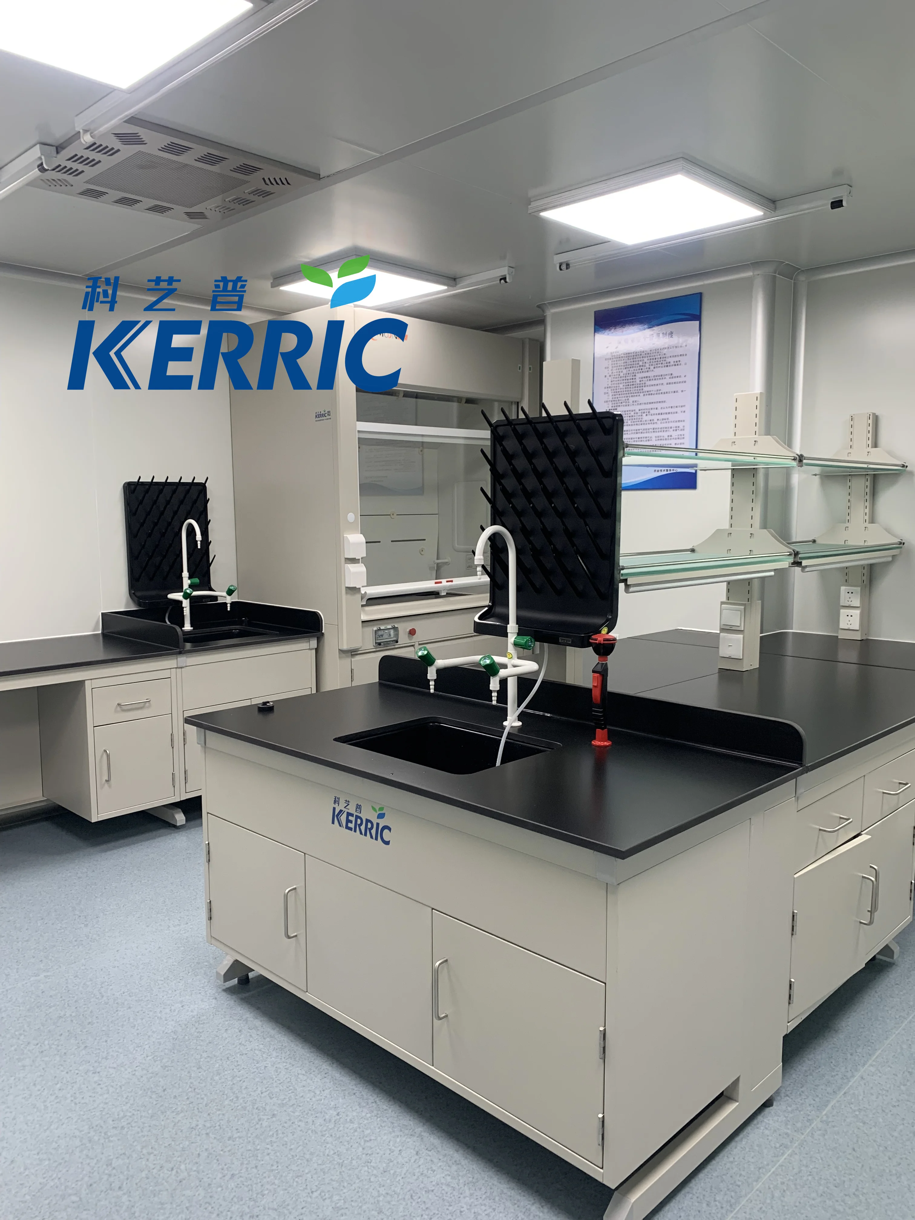 sterile lab furniture with reagent shelf drawer physical chemistry medical lab furniture customized laboratory workbench