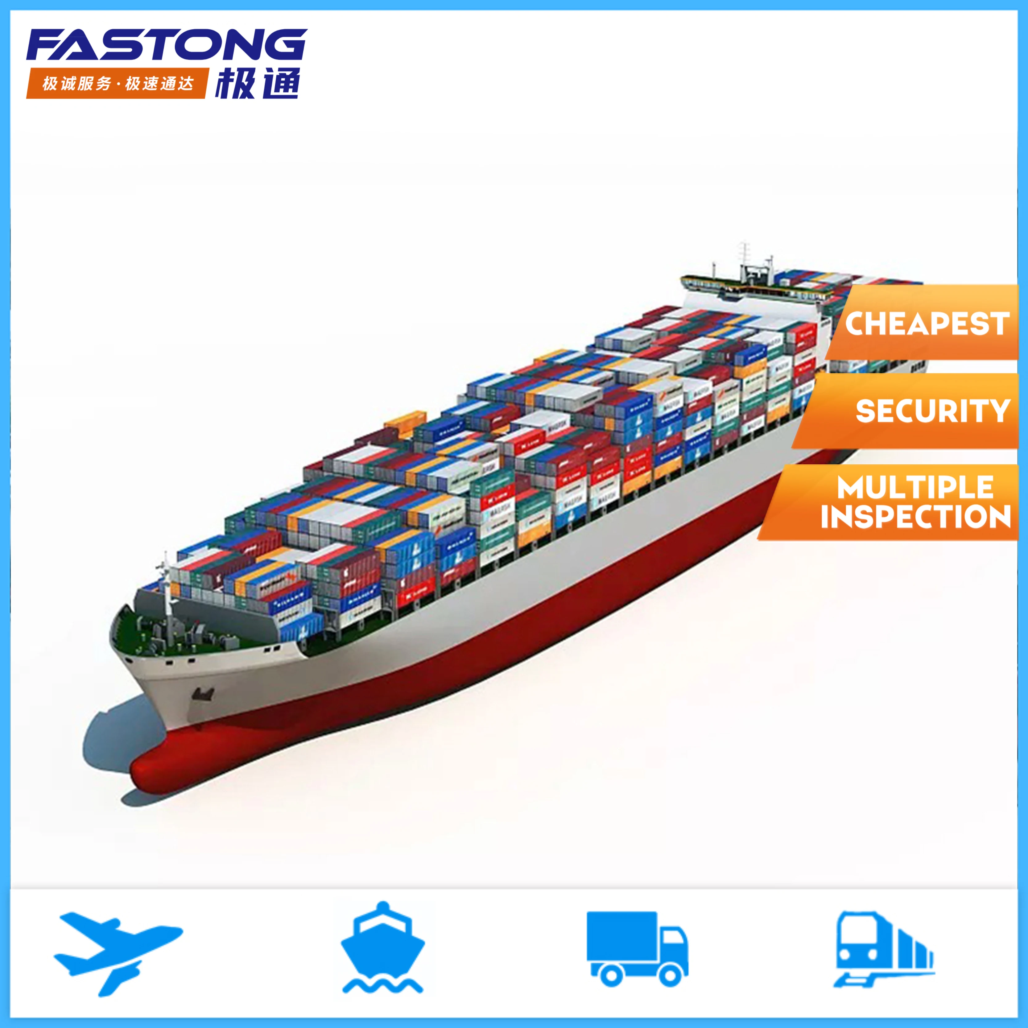 Dropshipping Cargo DDU DDP Shipping Sea Freight Forwarder Cheapest Charge Rates Ocean Transportation to USA Transit from China
