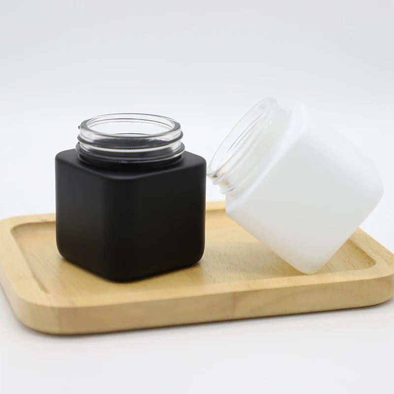 2oz reusable Natural vitamin c supplement glass jar container frosted childproof resistant smell glass jar with CRC cap