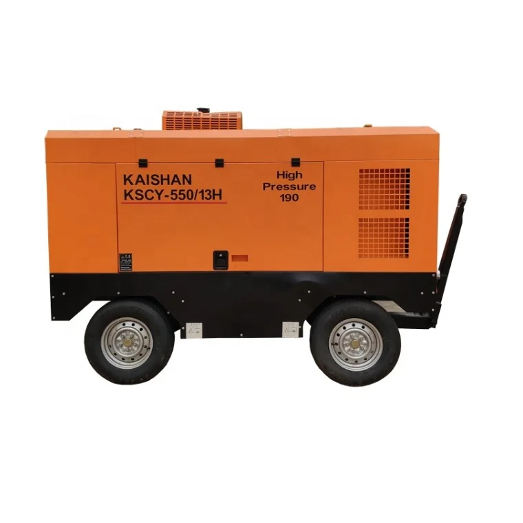 China Kaishan air compressor KSCY570/12 for water well drilling rig  570cfm 12bar Screw air compressor