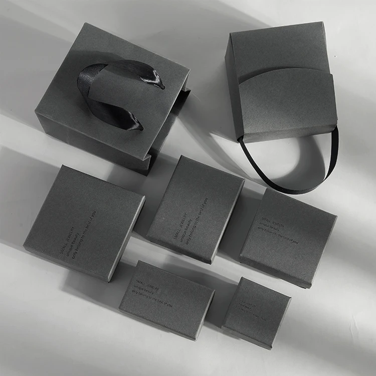 New Arrival Gift Packaging Box Custom Print Logo Two Piece Paper Jewelry Boxes For Lid And Base Paper Box