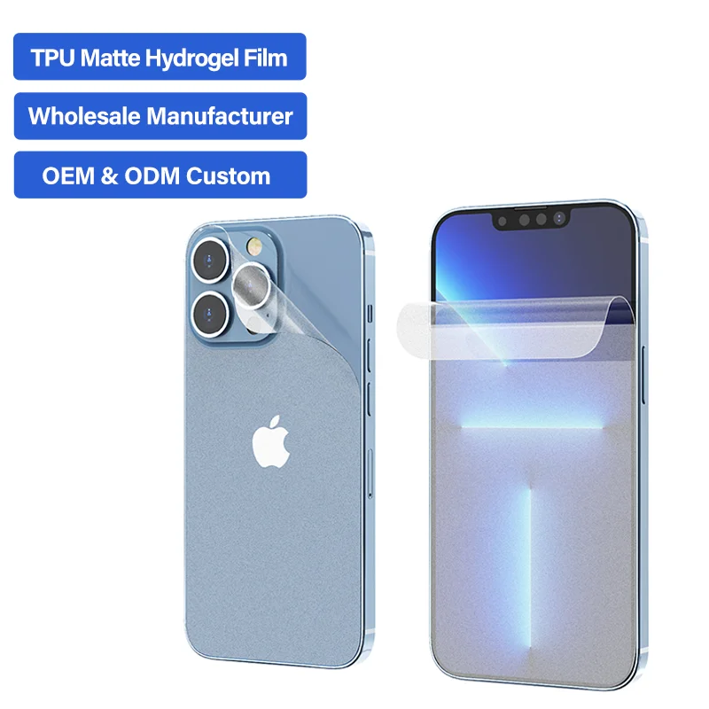 Soft Hydrogel Matte Smartphone Universal Anti Scratch Nano Tpu Screen Protector Film