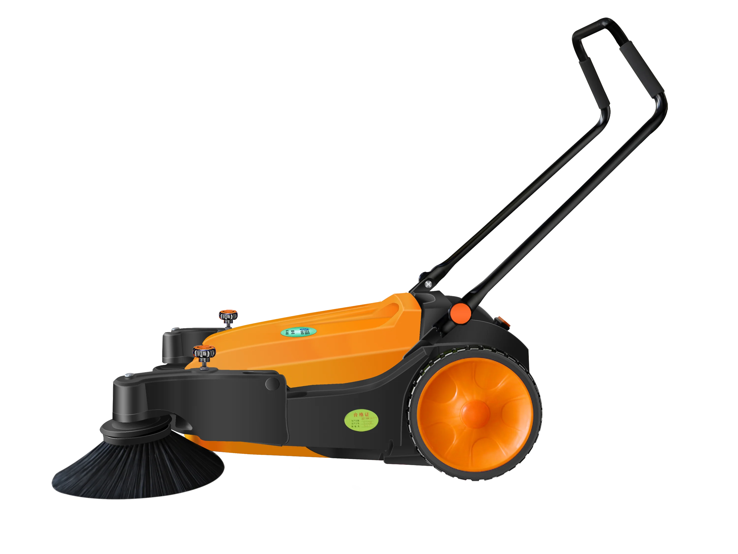 Дорожная уборочная машина с защитой от пыли и свободным поглощающим усилием