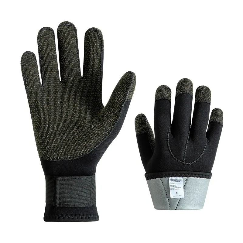 Spot 3mm Diving Gloves Anti-cut Wear-resistant Non-slip Catch Crab Anti-thorn Winter Swimming Warm Snorkeling Gloves
