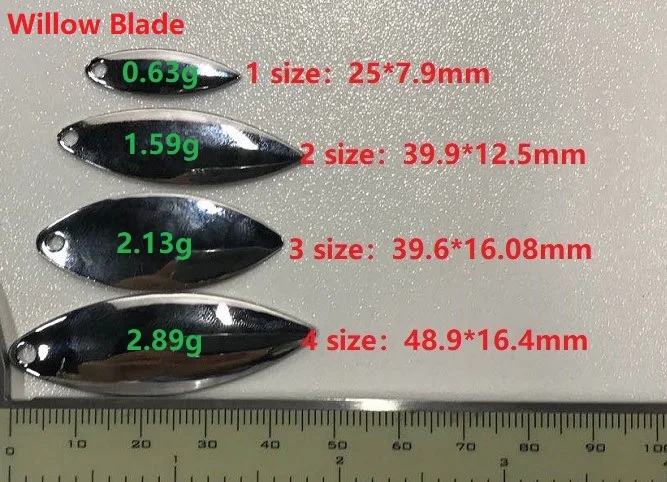 Artificial bait Multi-size spinner blades lure for fishing lures,spinner blades fishing