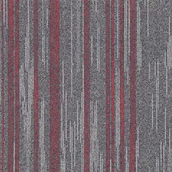 Stripe fireproof Nylon material PVC backing carpet tiles commercial