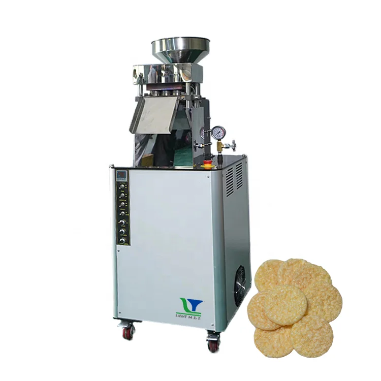 Baked Type Pop Rice Cake Machine Rice Cake Puff Snack Making Machine