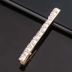 Wholesale fashional designer crystal gem hair pins cute Girls BB pearl clip Rhinestone metal hair clip for Women