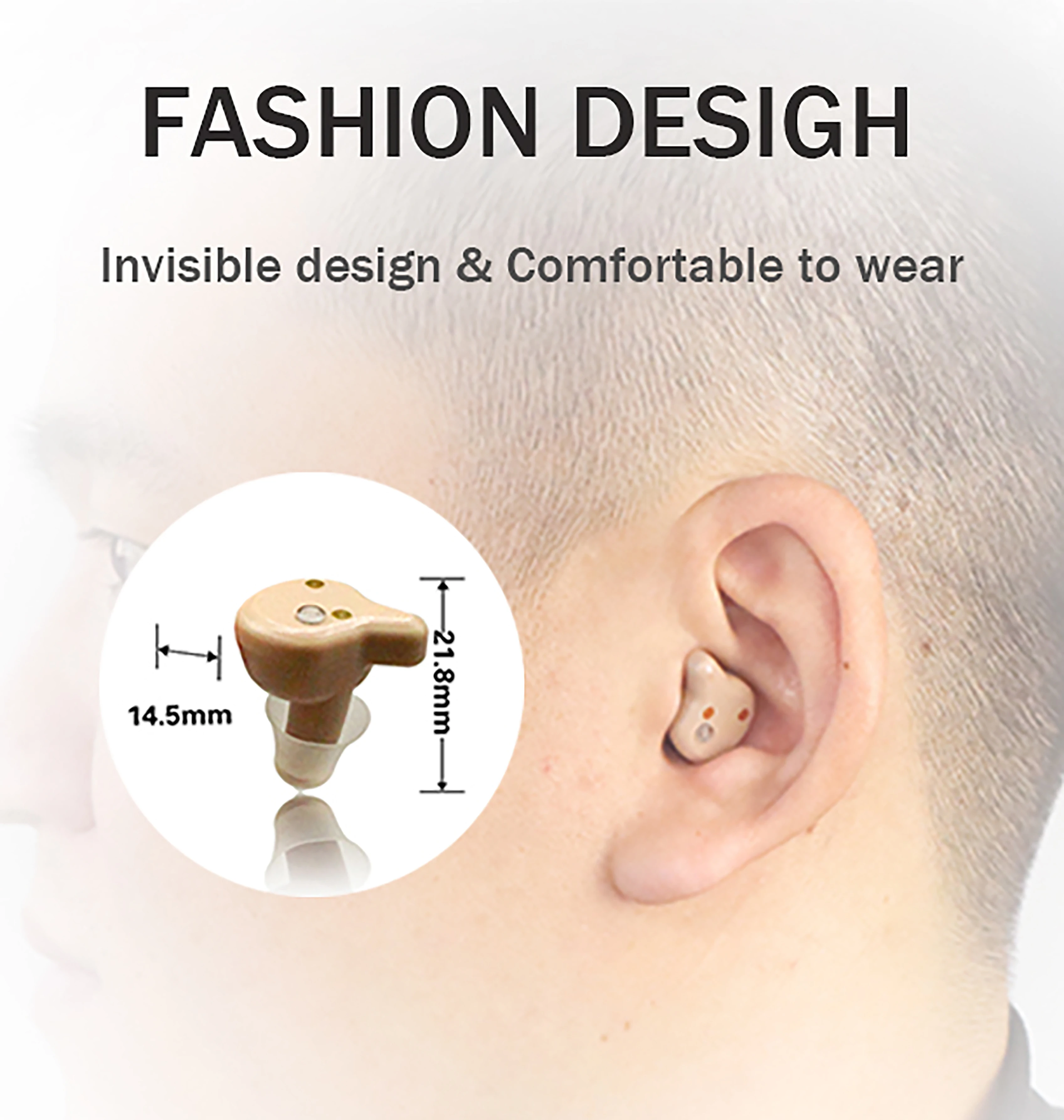 Retone New Product Mini EarBuds TWS Power Bank Function Rechargeable Hearing Aids Digital Device Audifonos Hearing aid