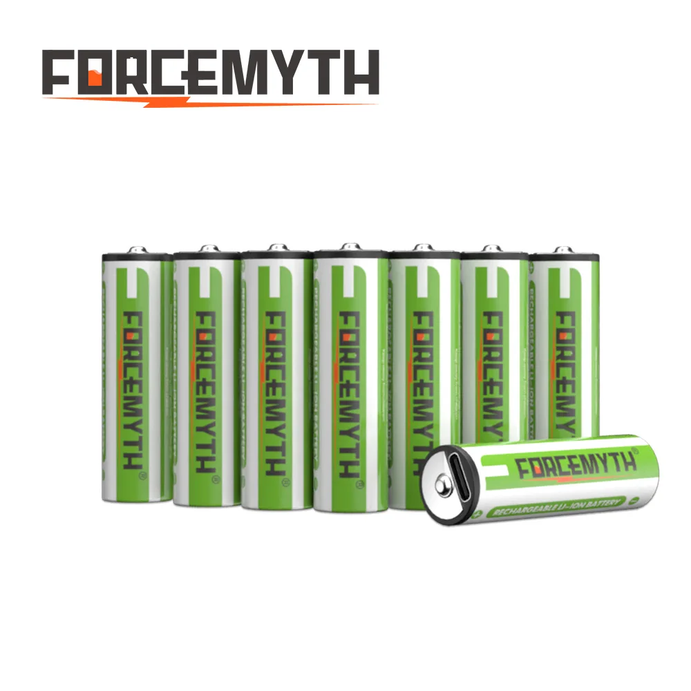 Factory direct sale aa lithium battery rechargeable battery 1.5v 2500mWh low self-discharge can be used for solar lights