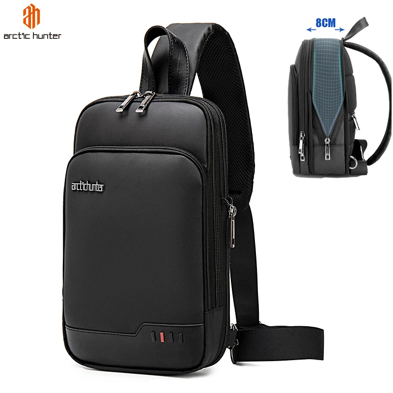 Arctic Hunter 2021 Expandable Customized  Men Bags Crossbody Designer Chest Bag Korean Sling Bag Men