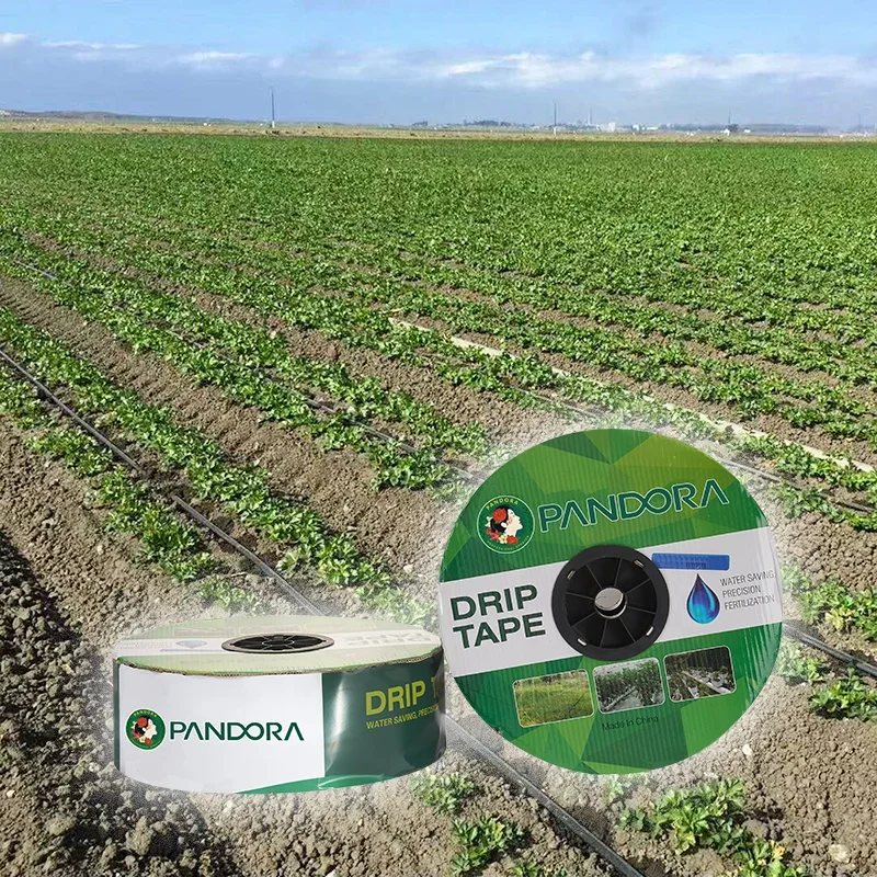 Pandora 2022 new agriculture drip irrigation 16mm flat dripper drip tape