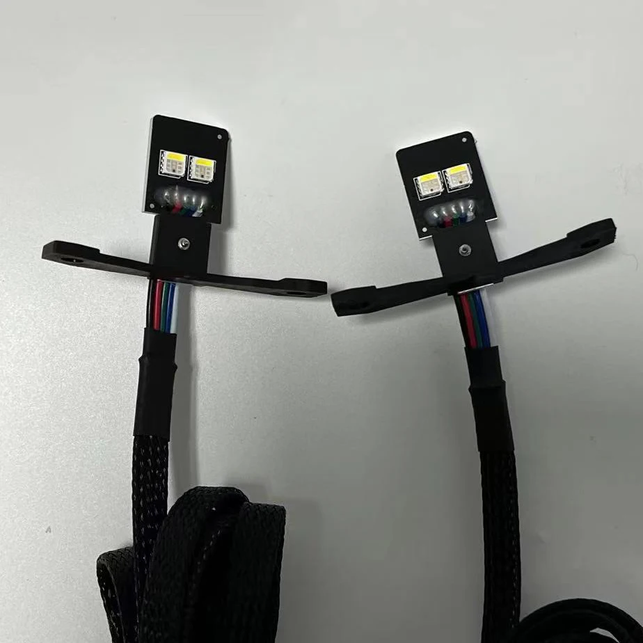 2pcs rgbw high power led demon eye super bright headlight projector 2.5inch devil eye light