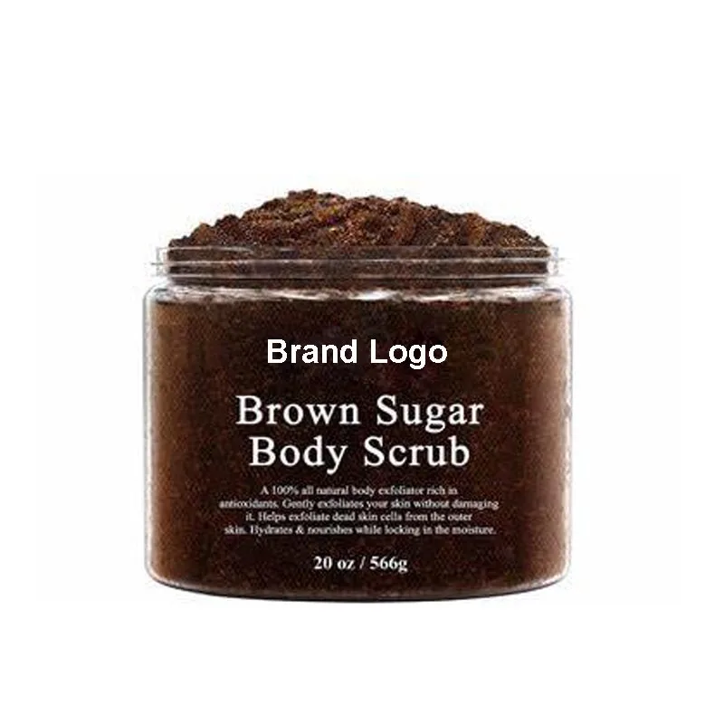 2021 Wholesale Eco Friendly Natural Vegan Brown Sugar Exfoliating Moisturizing Face and Body Scrub