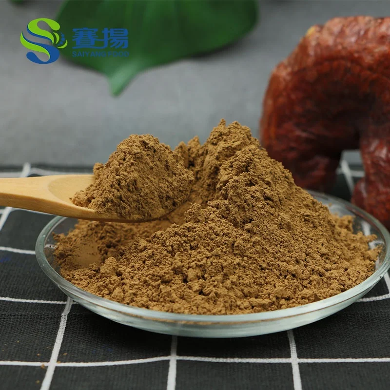 Оптовая продажа, натуральный порошок грибов Красного Рейши Lingzhi Ganoderma Lucidum