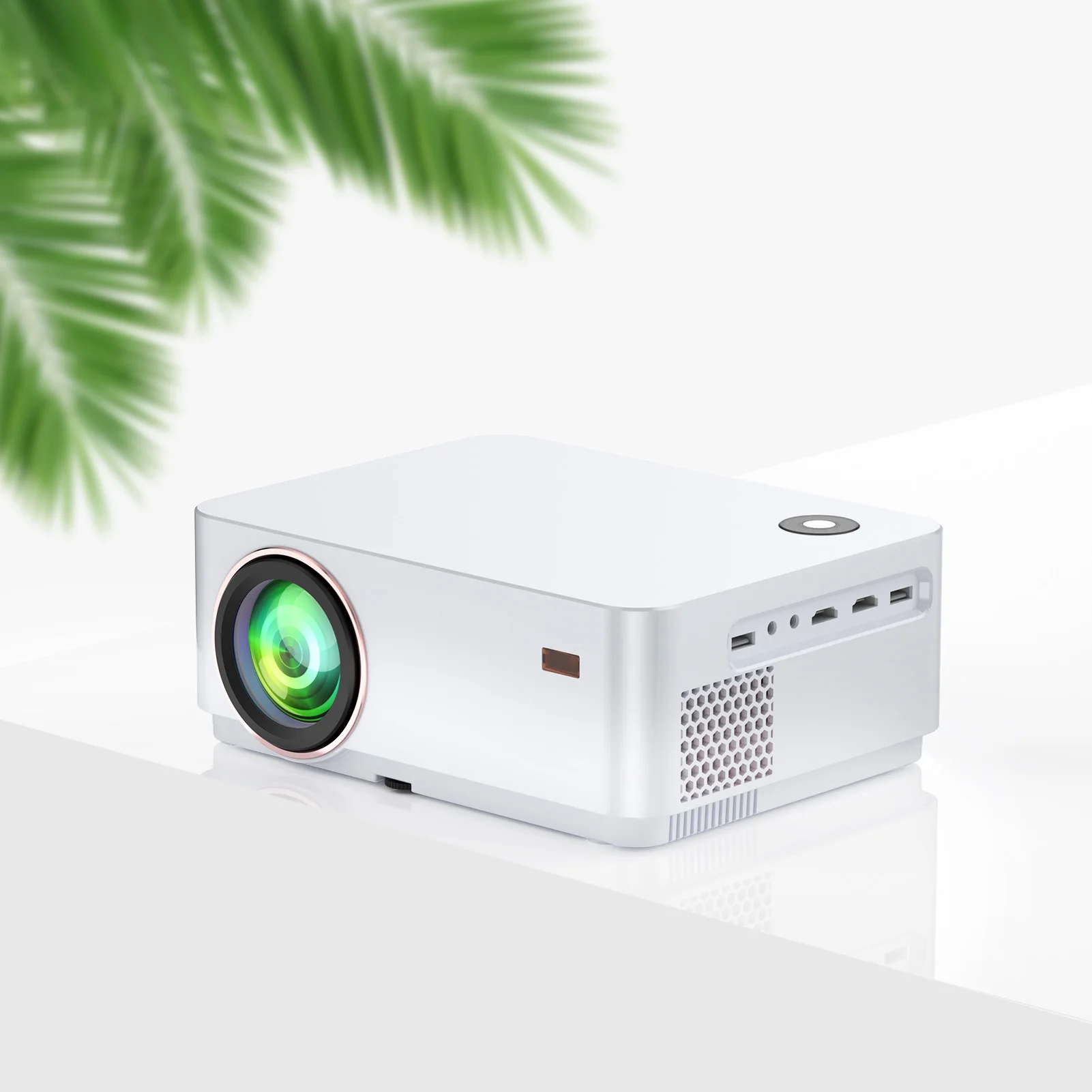 2024 Smart projector F03 LCD  300 ANSI FHD1080P  USB AV Screen Mirroring Home Theater