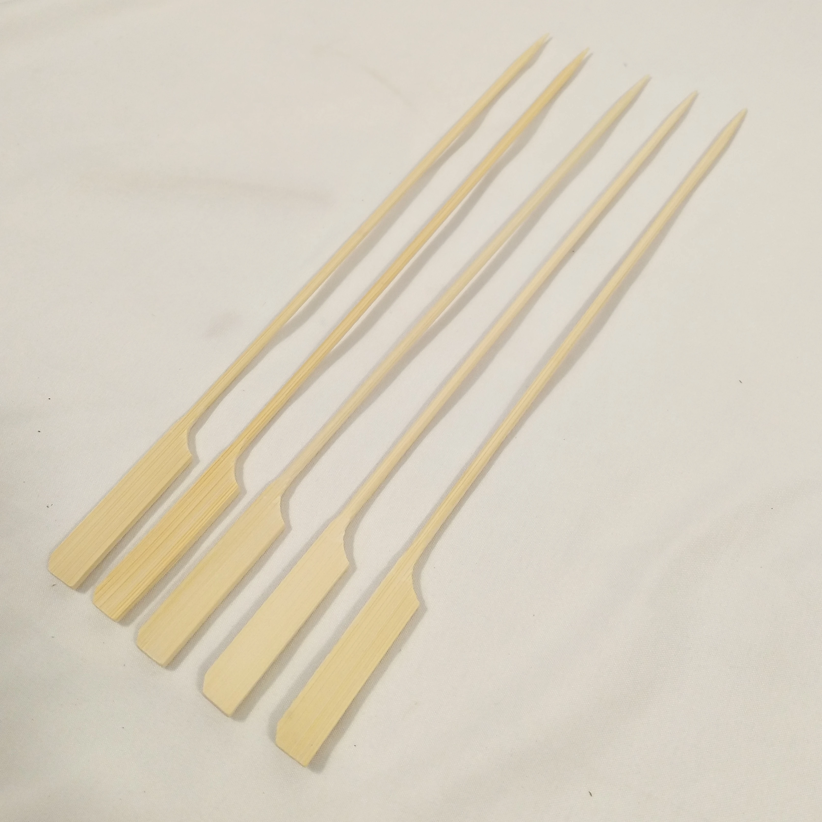 Wholesale 100% Natural Bamboo Fruit Food Picks Paddle Teppo Skewers for BBQ