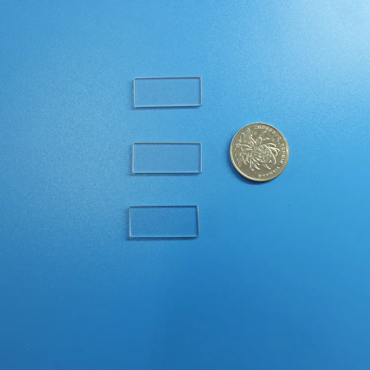 Rectangle fused silica transparent uv quartz glass plate for laboratory instrument
