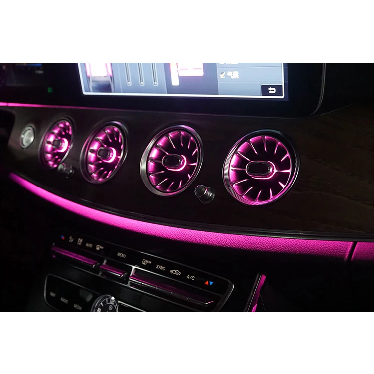 
Automobile Interior Air Conditioning Turbo Air Vents Environment Light Led Car Atmosphere Lights For Mercedes-Benz W213 