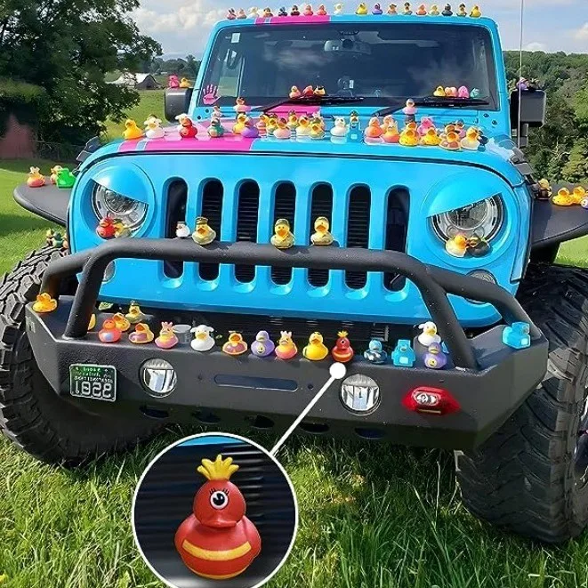 New Unisex American Jeep Duck Toy Plastic Enamel Duck for Water Play & Party Decor for Children of All Genders