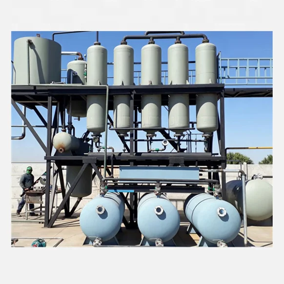 Recycling Good Quality Waste Used Car Engines Oil Distillation To Diesel Recycling Refining Machine