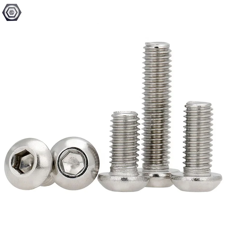 china screw manufacture ISO7380 Hexagon Socket Machine Thread Stainless Steel Screws