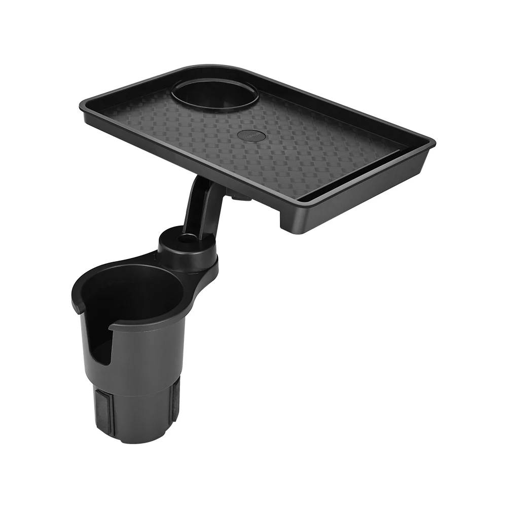 Factory Supply Car Food Stand Travel Table Food Eating Tray with Water Cup Holder