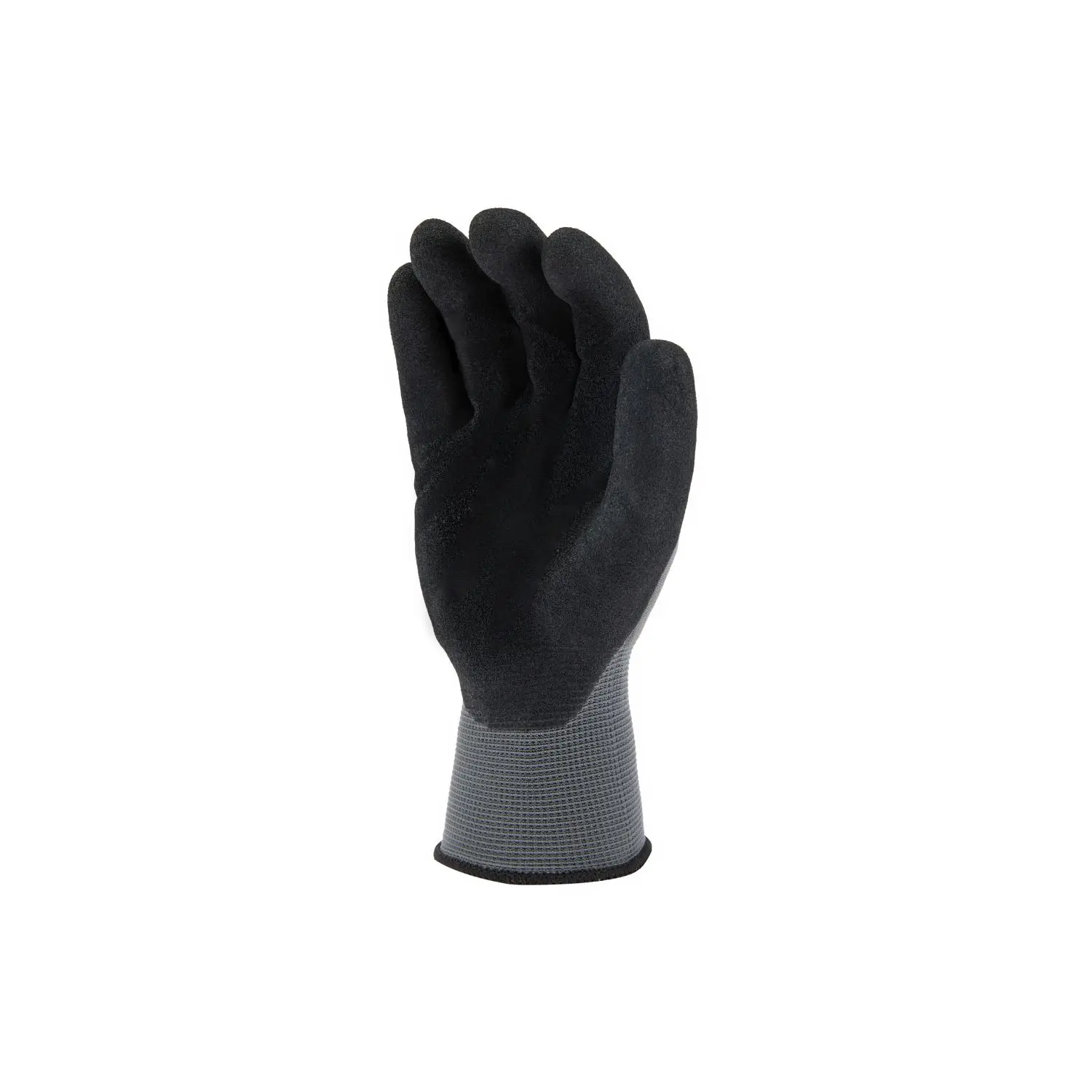JILI special design acid and alkali corrosion resistant nitrile foam palm anti-smash pads black garden anti-slip work gloves