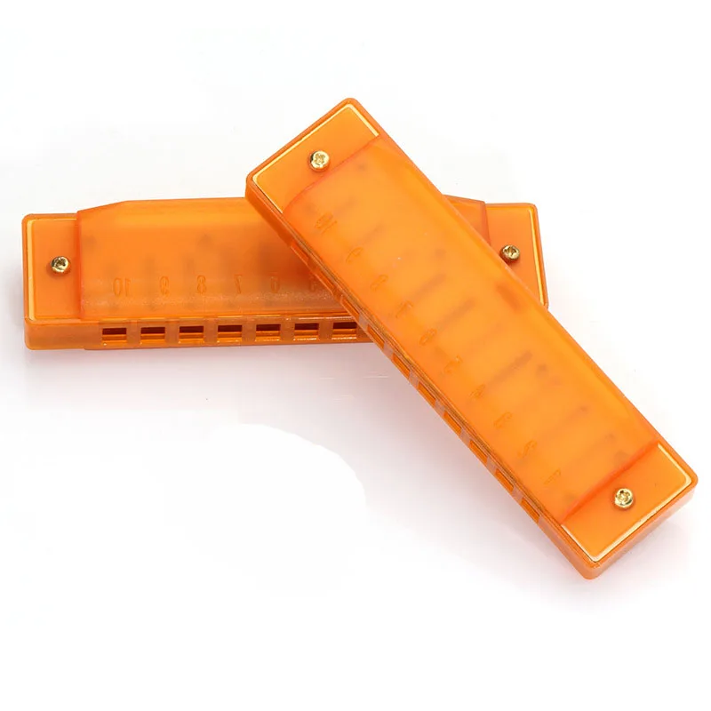 Wholesale factory price musical instruments Kongsheng Colorful10 Hole harmonica toy