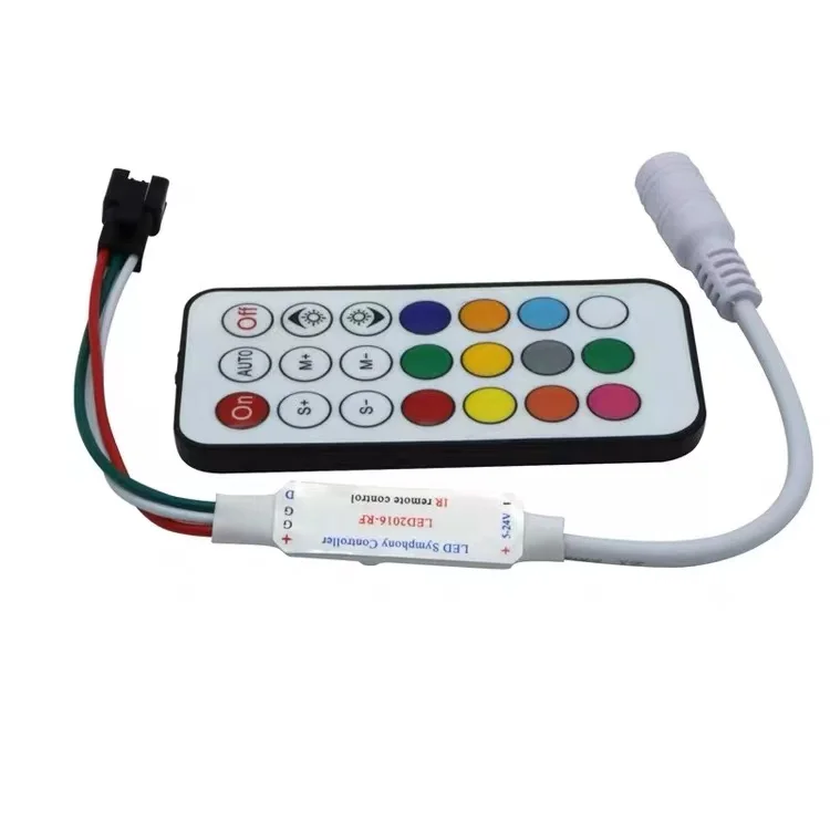 Светодиодная лента Magic Home 5-12-24 В Rgb ИК радиочастотный беспроводной контроллер для 3528/2835/5050 24/44 клавиш Wi-Fi приложение светодиодной