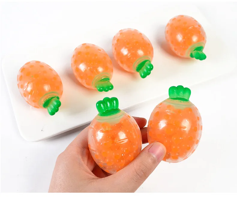 Carrot New and Unique Simulation Carrot Stress Relief and Release Fidget Toy Squeeze Toy