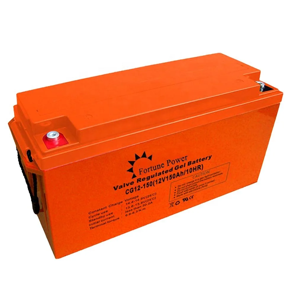  12V 150AH бесплатно не требующий частого обслуживания свинцово-кислотная батарея многократного цикла глубокого заряда-разряда Аккумулятор для солнечных свинцово-кислотные аккумуляторы