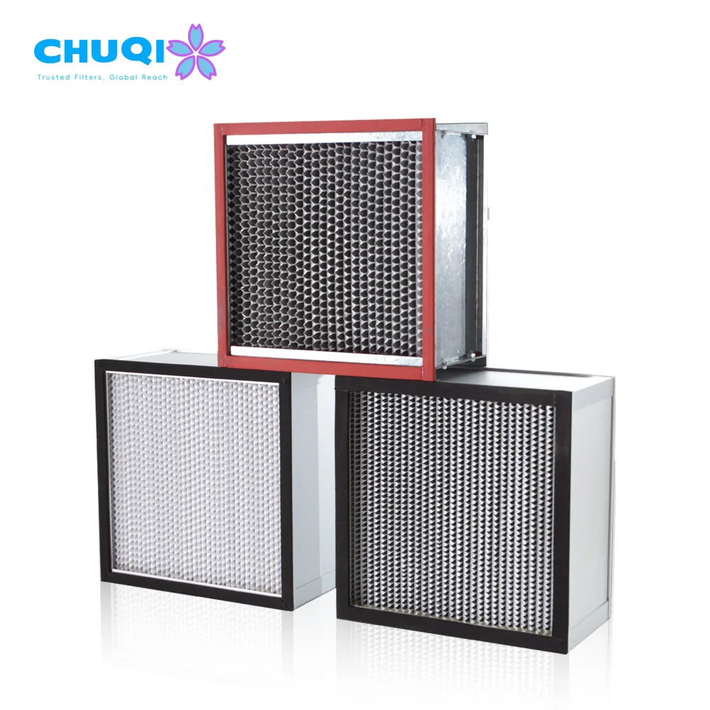Best price HEPA with separator AHU Ventilation System Professional Custom Size H13 h14 HEPA Filter For Laminar Air Flow Hood