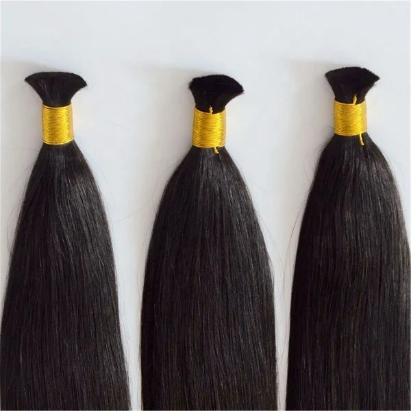 Grade 12a+ Virgin Brazilian Hair 100% Human Braiding Hair Bulk No Weft Double Drawn