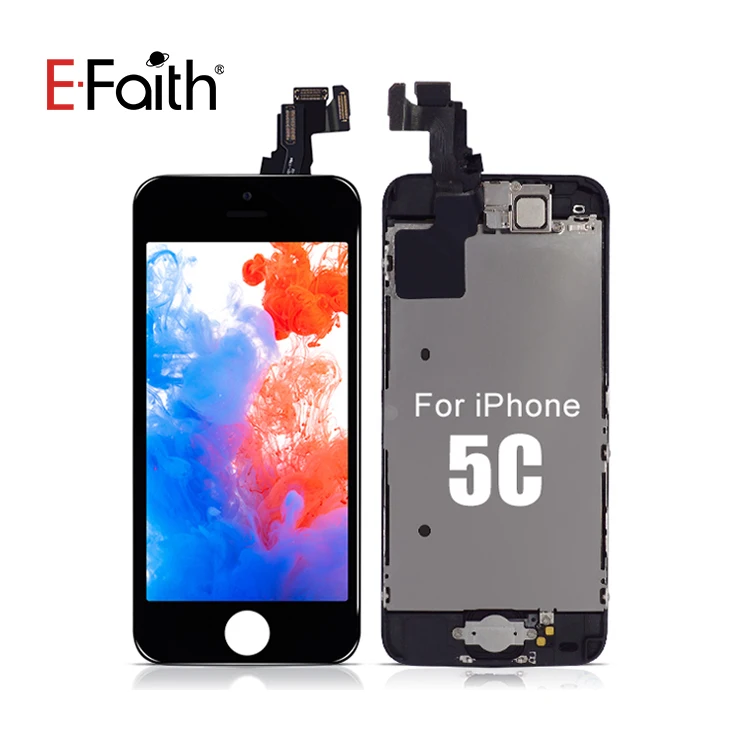 EF заводская цена ЖК дигитайзер для iPhone 5C полный экран сборки
