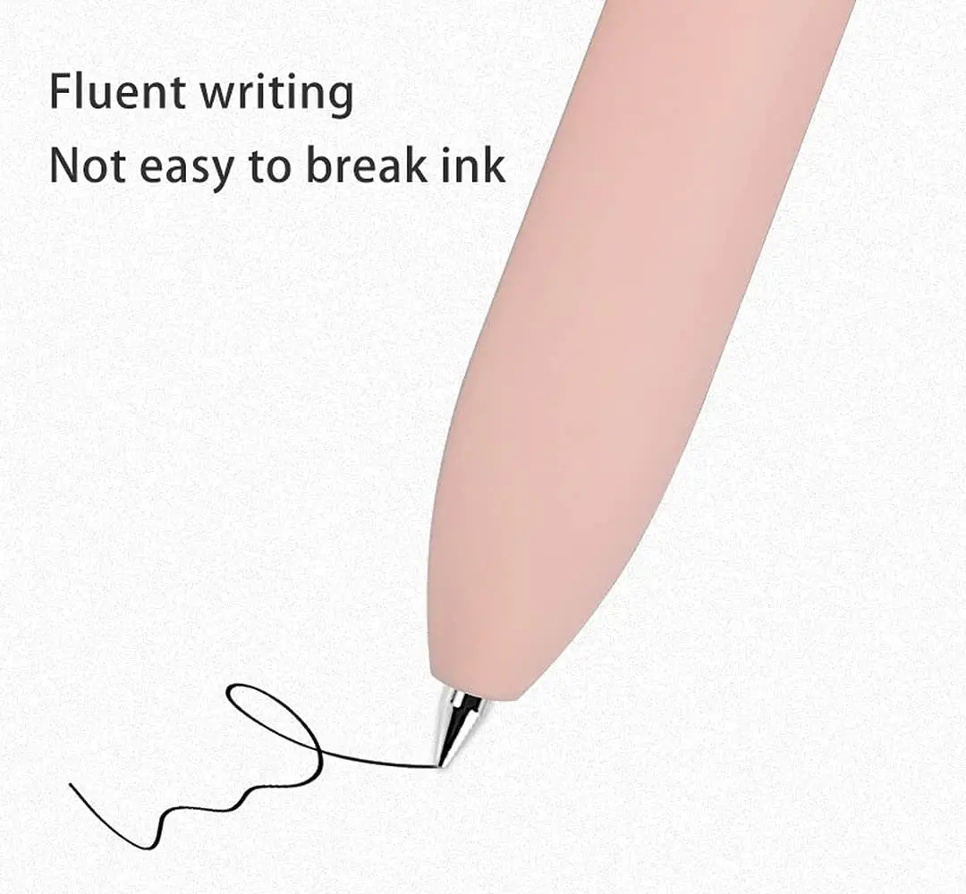 Cute cat press 0.5 cute student gel pen quick dry retractable gel ink black pen suitable for stationery school  supplies