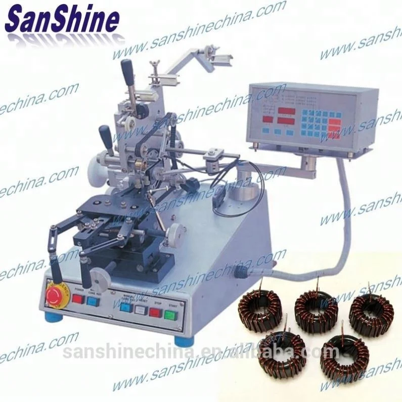 Automatic power factor corrector toroid coil winding machine(SS900B4 series final coil OD 5~60mm) replace JOVIL toroidal winder