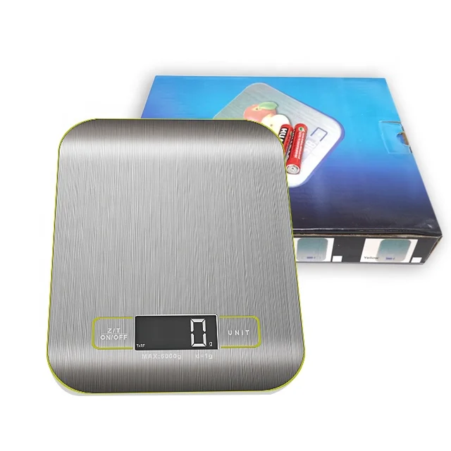 
Customized Color Kitchen scale Stainless Steel 5kg Diet Weighing Analog Food Scale with bluetooth Connect moblie phone 