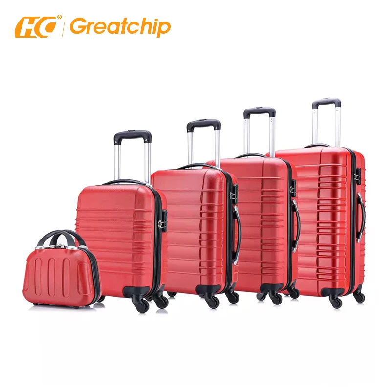 Malas Kit 3 Pecas Viagem Hard ABS Trolley Suitcase