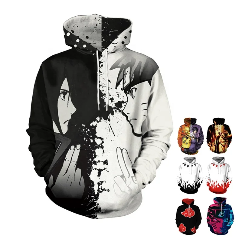 
Fashion Personality Long Sleeve 3D Digital Printing Polyester Sweatshirt Anime Hoodie 