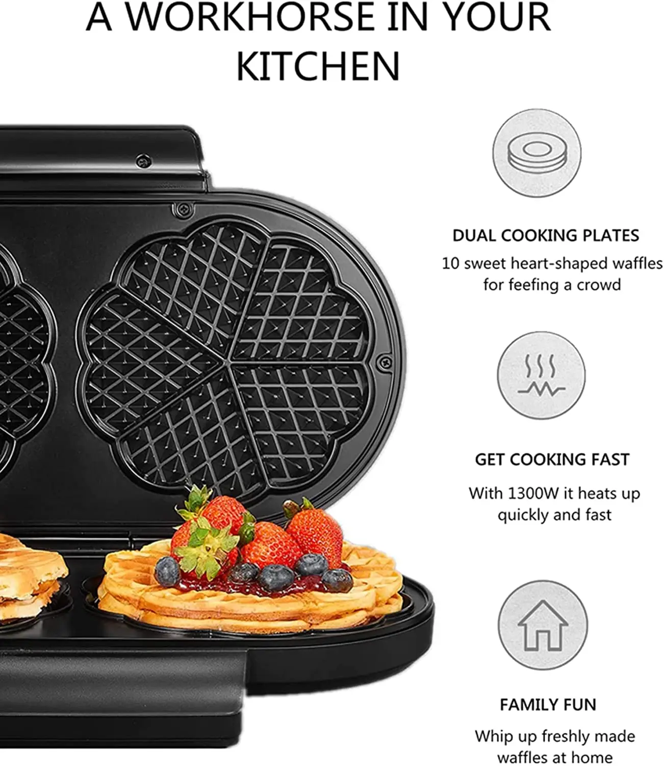 Maibo 2022 New Factory Wholesale Electric Mini Size Waffle Maker For Sale GS/CE Approval Waffle Maker