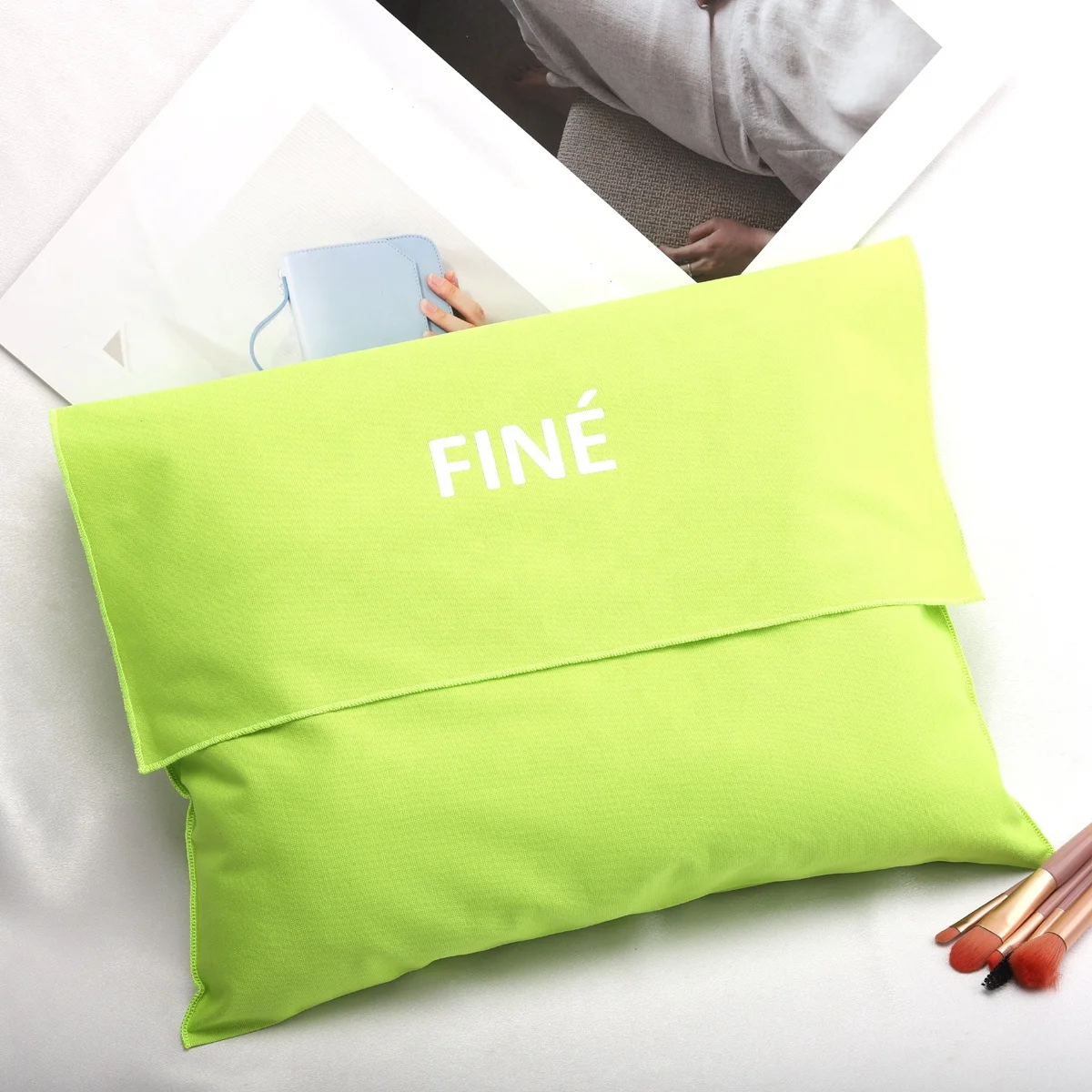 Custom Logo Printing Canvas Envelope Pillow Clothes Dust Bag Reusable  Promotion Cotton Handbag Gift Packing Envelope Pouch