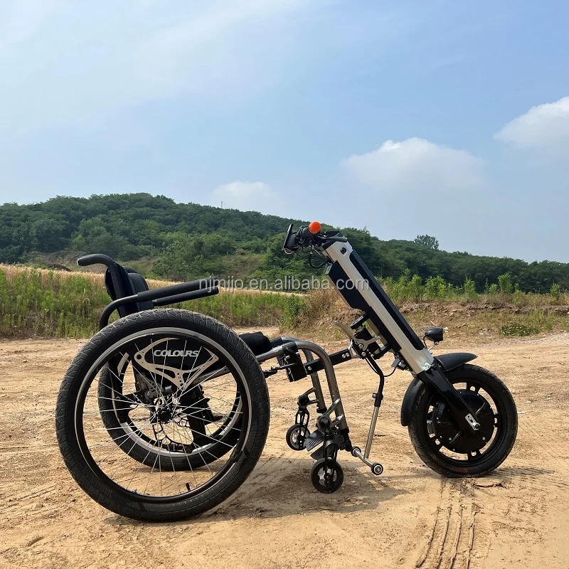 power handcycle wheelchair attachment handicap device handbike 500w 36v electric wheelchair trolley no triride