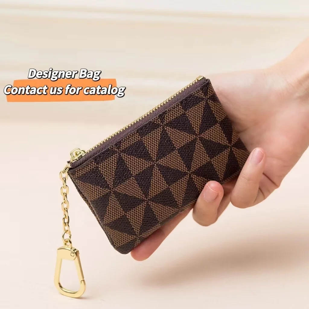 Designer card holder bag bank wallet famous brands luxury leather business cards bag custom credit card bag
