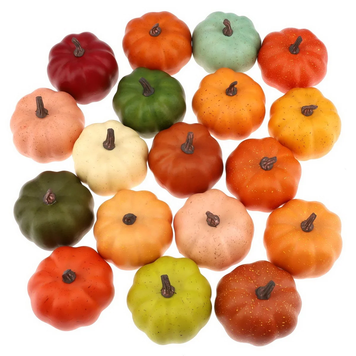 Gresorth 18 Selection High-Grade Fake Halloween Pumpkin Autumn Fall Artificial Cushaw Decoration